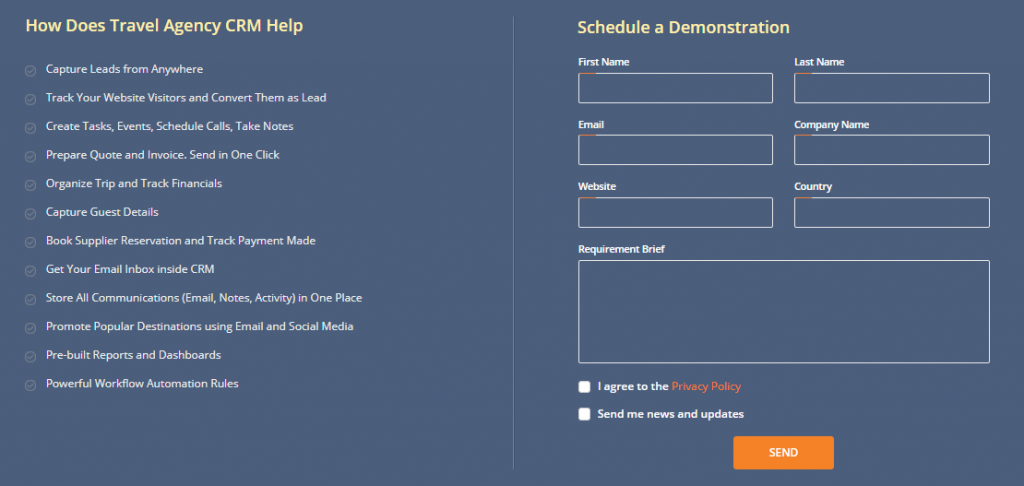 Side-by-Side positioned web form
