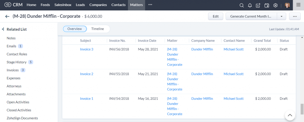 Law Firm CRM_Invoices