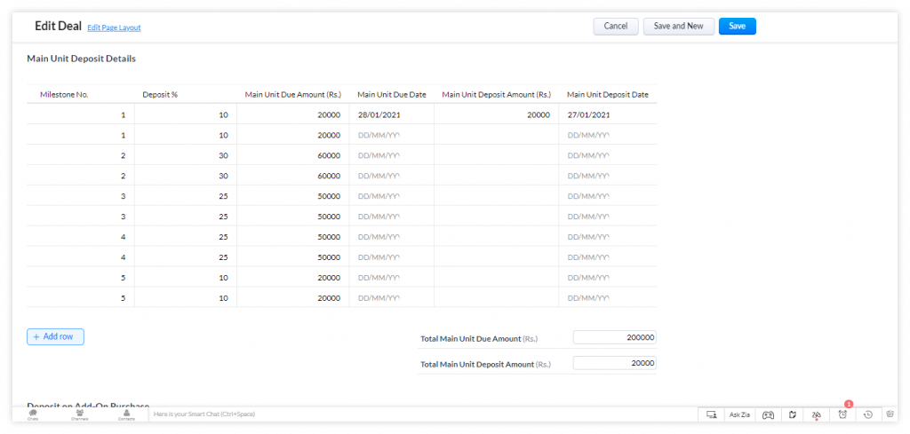 Real Estate Developer CRM Payment Milestone 2