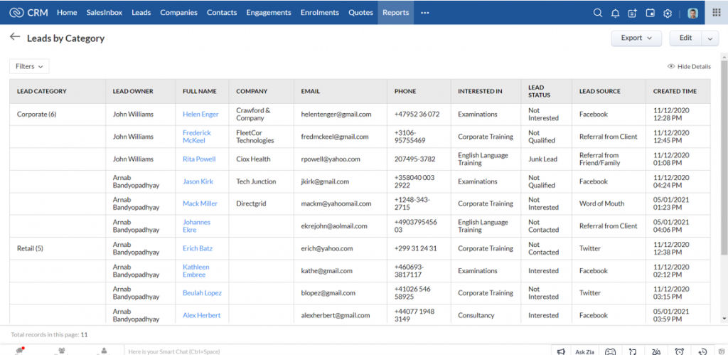 Training Provider CRM 