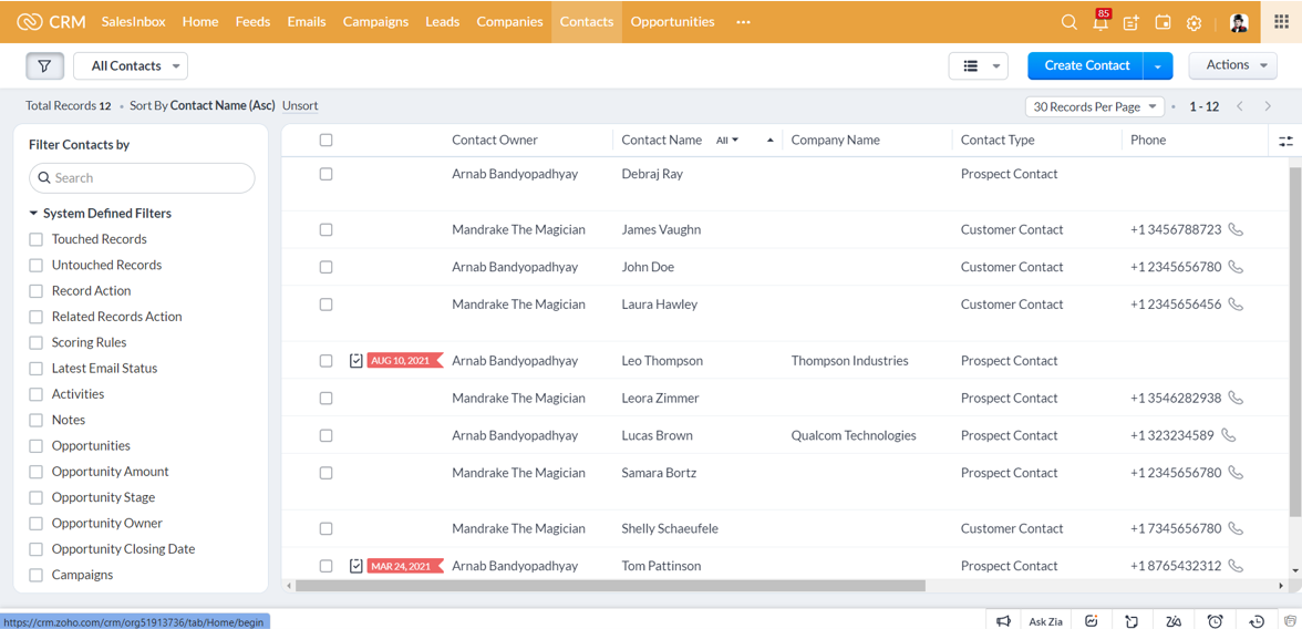 Entertainer CRM 