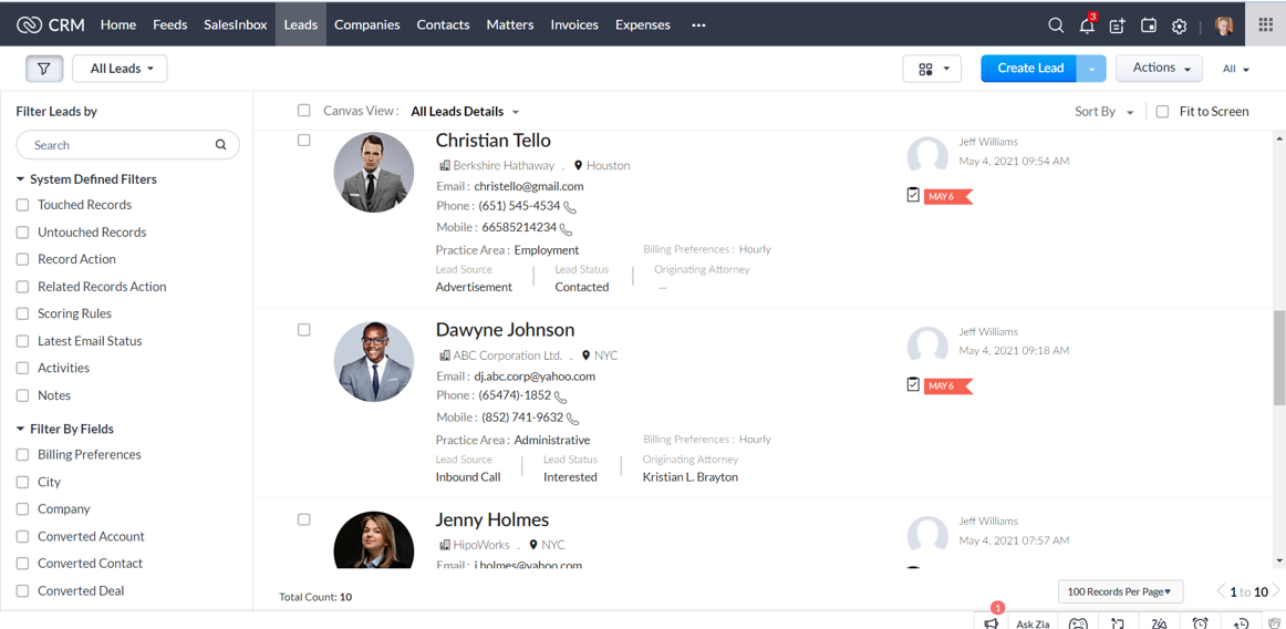 CRM for Law Firms 