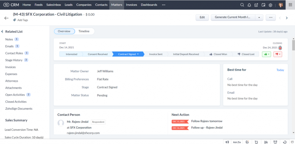 Law Firm CRM 