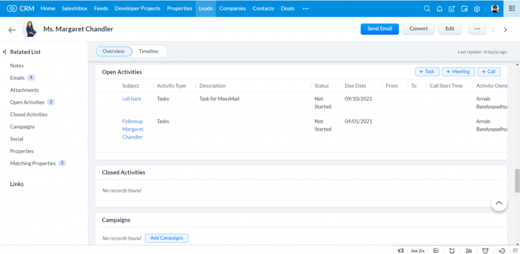 real estate agency crm 