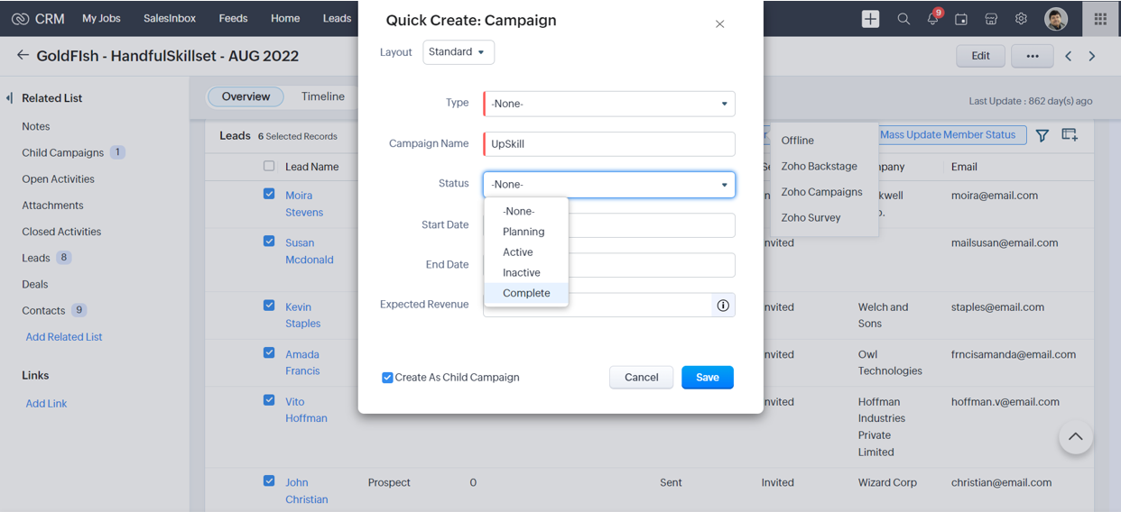 What Are Campaigns In Zoho CRM And How To Manage Them?