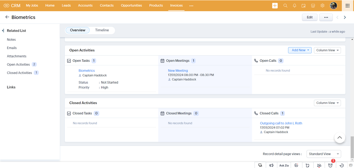 How To Generate And Manage An Invoice In Zoho CRM?
