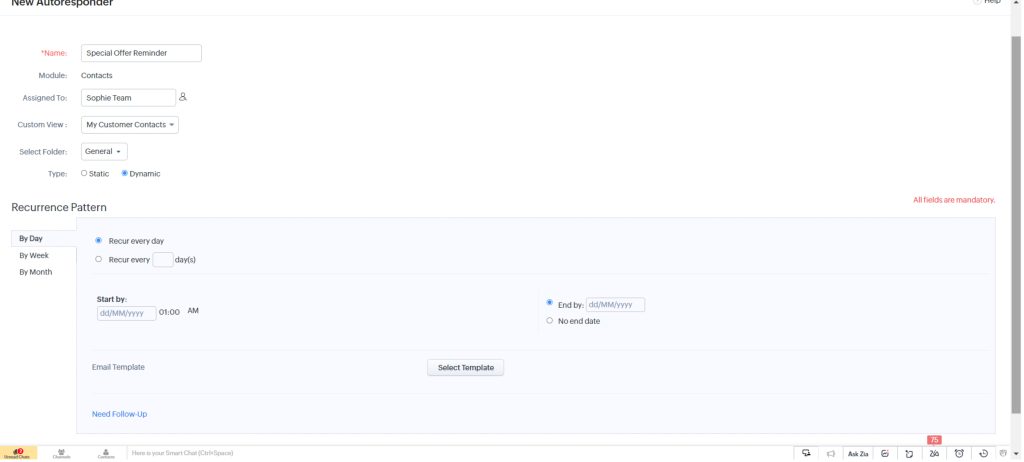 Dynamic Autoresponders