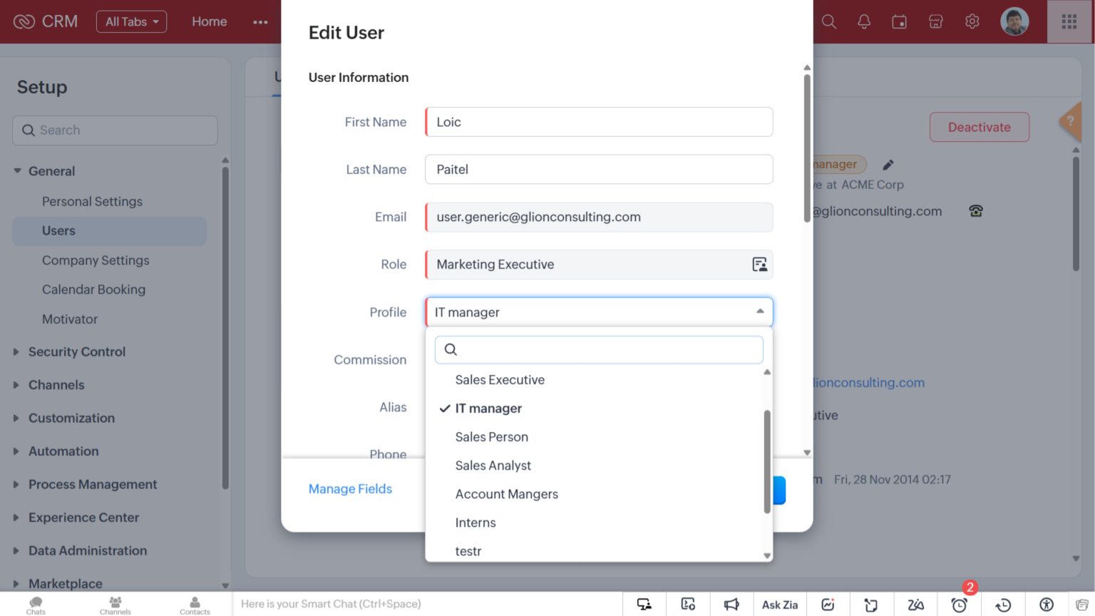 Zoho User User Management in Zoho CRM: All You Need To Know