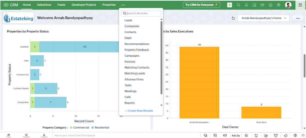 Custom CRM for Real Estate Agencies
