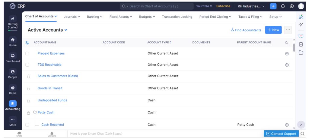 Finance and Accounting with Zoho ERP