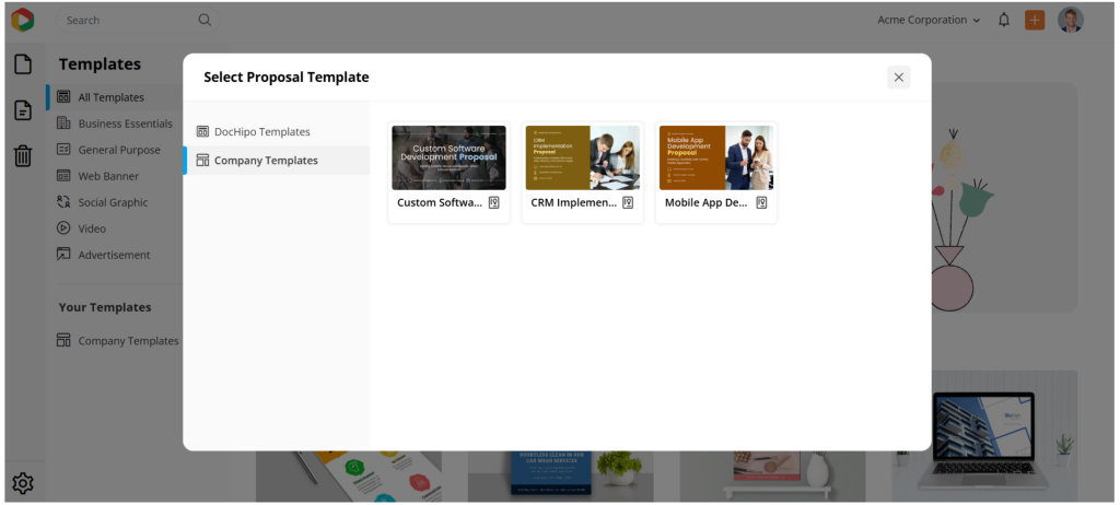Create proposals with zoho crm