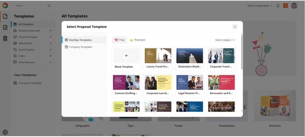 Proposal Templates in DocHipo