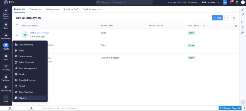 Zoho ERP for Small Businesses
